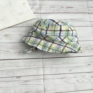 janie and jack youth 6-12 month green plaid bucket